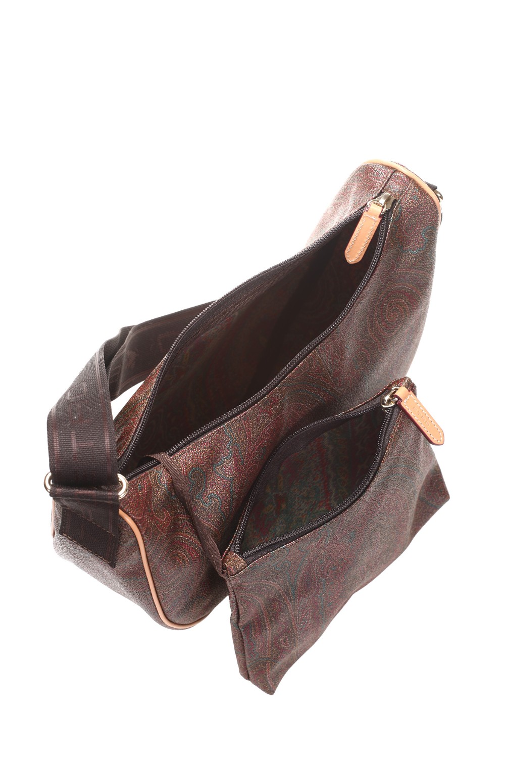 shop ETRO  Borsa: Etro borsa a tracolla Paisley con pochette.
Tessuto di cotone Paisley jacquard spalmato con grana opaca e doppiato in tela.
Tracolla regolabile.
Mini pochette interna.
Accessori metallici con finitura dorata.
Finiture: 100% pelle di vitello.
Fodera: 66% cotone 34% poliestere.
Dimensioni:  31 x 23 x 10 cm.
Made in Italy.. 06687 8010-0600 number 763929